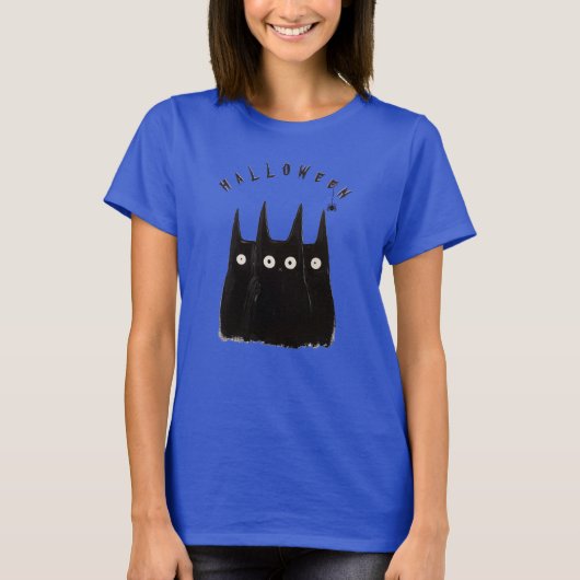 Cat and Halloween, personalized Tシャツ (正面)