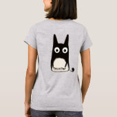 Cat and Halloween, personalized Tシャツ (裏面)