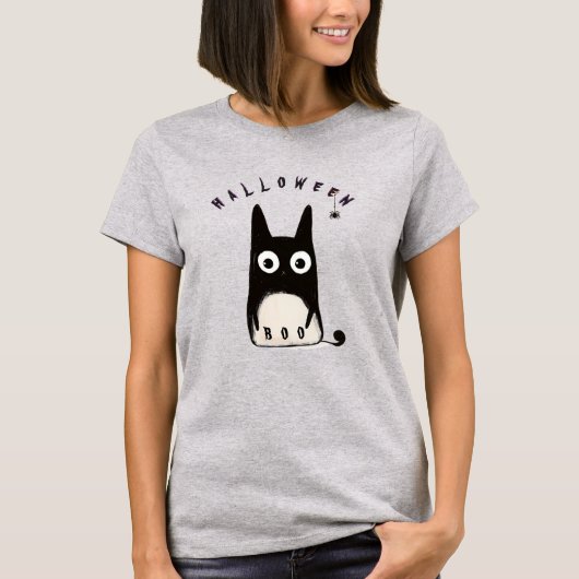 Cat and Halloween, personalized Tシャツ (正面)