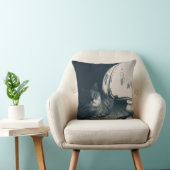 Cat and Lamp Noir Style Photograph クッション (椅子)