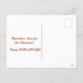 Cat and Lights It's Christmas Is This Jolly Enough シーズンポストカード (裏面)