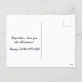 Cat and Lights It's Christmas Is This Jolly Enough シーズンポストカード (裏面)