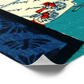 Cat and Mount Fuji 1857 ポスター (角)