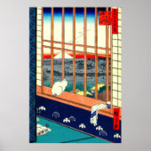 Cat and Mount Fuji 1857 ポスター (正面)