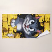 Cat and mouse. バスタオル (バスタオル)