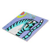 Cat and Sun Abstract Digital Art タイル (側面)