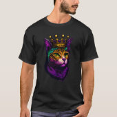 Cat Animal Mardi Gras Carnival Jester Cat Mardi Gr Tシャツ (正面)