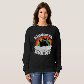 Cat Anti Bullying Rainbow Kindness Matters Sped Te スウェットシャツ (正面フル)