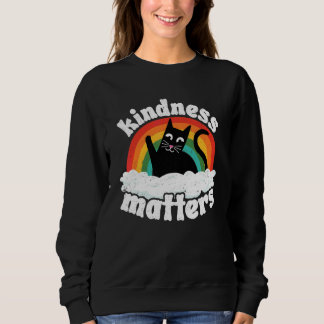 Cat Anti Bullying Rainbow Kindness Matters Sped Te スウェットシャツ
