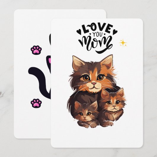 cat anvitation disigin 招待状 (正面/裏面)