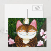 cat art – 木材（5つの要素） ポストカード (正面/裏面)