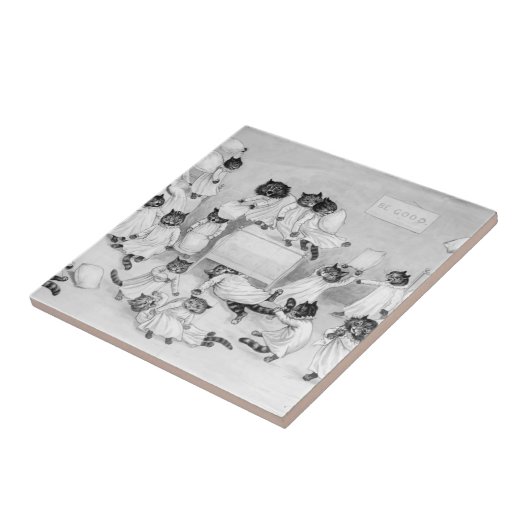 Cat Art by Louis Wain 1900 タイル (側面)