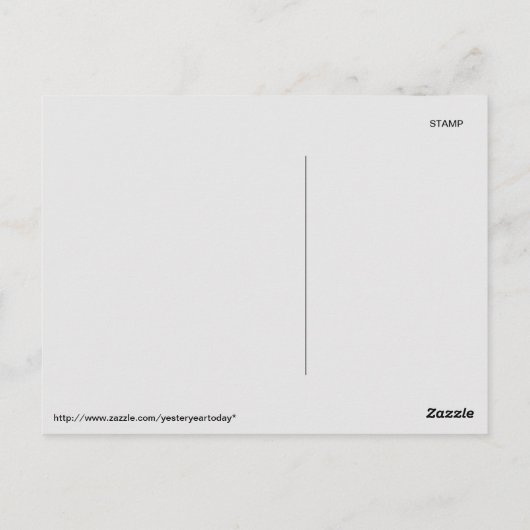 Cat Art by Louis Wain 1900 ポストカード (裏面)