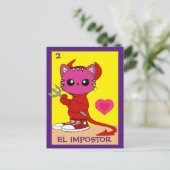 Cat Art Card, The Imposter, Postcard ポストカード (スタンド正面)