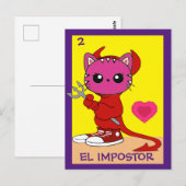 Cat Art Card, The Imposter, Postcard ポストカード (正面/裏面)