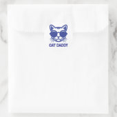 Cat Art Cat Daddy ラウンドシール (バッグ)