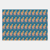 Cat Art Cat Lover Kitty Fun Wrapping Craft Paper ラッピングペーパーシート (正面2)