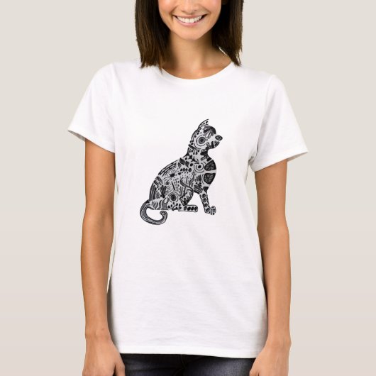 CAT . ART DRAWING HANDMADE  Tシャツ (正面)