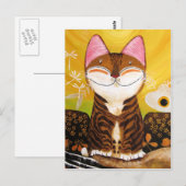 cat art - earth （5つの要素） ポストカード (正面/裏面)