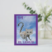 Cat Art, El Lemur, Postcard ポストカード (スタンド正面)