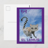 Cat Art, El Lemur, Postcard ポストカード (正面/裏面)