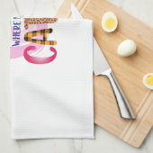 Cat Art Home Is Where My Cat Is キッチンタオル (四つ折り)