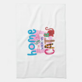 Cat Art Home Is Where My Cat Is キッチンタオル (縦)