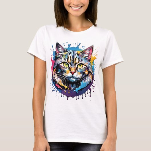 cat art ! tシャツ (正面)