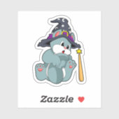 Cat asウィザードと魔法の杖と帽子 シール (シート)