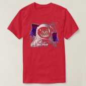 Cat Astronaut Catronaut Deep In Space Cosmic Kitty Tシャツ (デザイン正面)