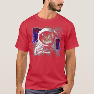 Cat Astronaut Catronaut Deep In Space Cosmic Kitty Tシャツ