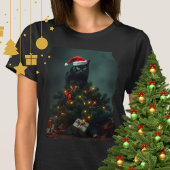 Cat-astrophe Christmas Holiday Chaos Funny Cat  Tシャツ