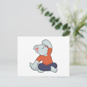 Cat atヨガin Cross-leged ポストカード (スタンド正面)