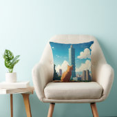 Cat at台北101台湾 クッション (椅子)