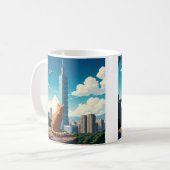 Cat at台北101台湾 コーヒーマグカップ (正面左)