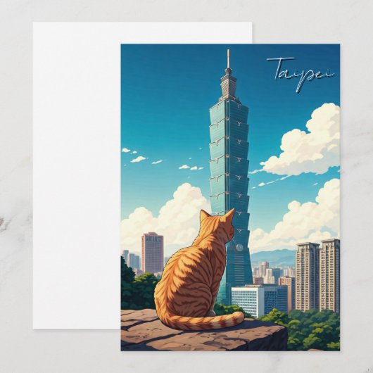 Cat at台北101台湾 シーズンカード (正面/裏面)