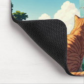 Cat at台北101台湾 マウスパッド (コーナー)