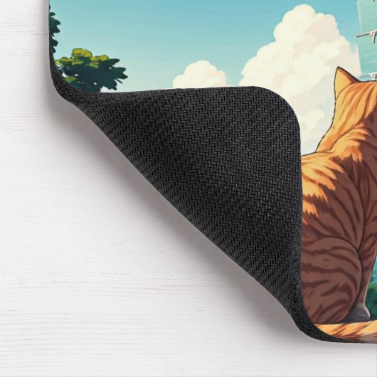 Cat at台北101台湾 マウスパッド (コーナー)