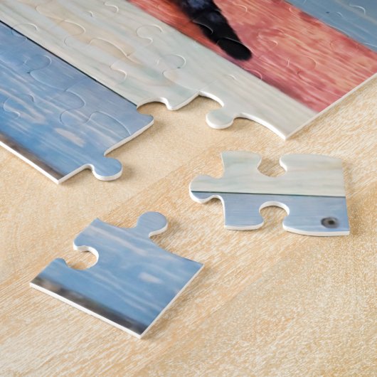 Cat at a Dart Board Jigsaw Puzzle ジグソーパズル (側面)