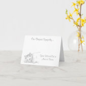 Cat at Peace獣医コンビネーションカード カード (黄色い花)