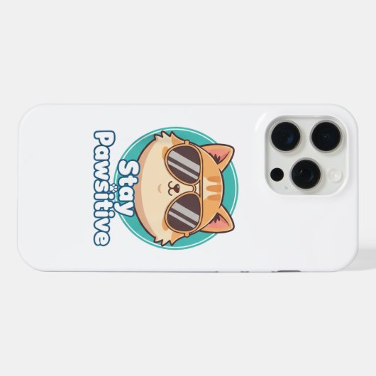 Cat Aviator Sunglasses iPhone 15 pro max Case iPhoneケース (裏面横)