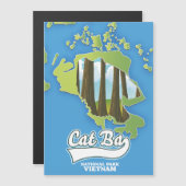 cat ba national park vietnam travel map (正面/裏面)