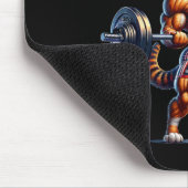 Cat Barbell Design For Bodybuilders Bodybuilding  マウスパッド (コーナー)