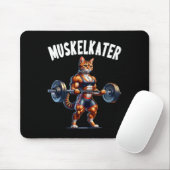 Cat Barbell Design For Bodybuilders Bodybuilding  マウスパッド (マウス)