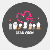 Cat Bean Crew ラウンドシール (正面)