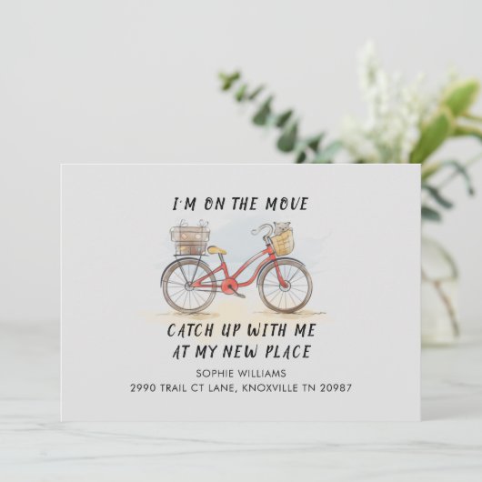 Cat Bicycleで移動中の新しい住所が移動中 (スタンド正面)