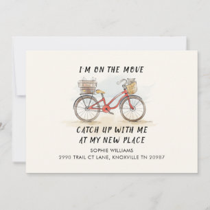 Cat Bicycleで移動中の新しい住所が移動中