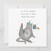 Cat Birthday 招待状 (正面)