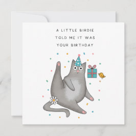 Cat Birthday 招待状