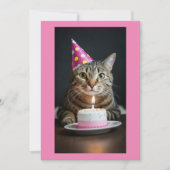 cat birthday 招待状 (正面)